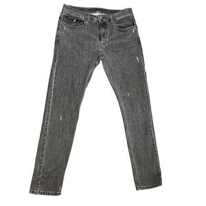 Men's Levi's 512 Slim Tapered Jeans in Distressed Gray W34 L34 Red Tab